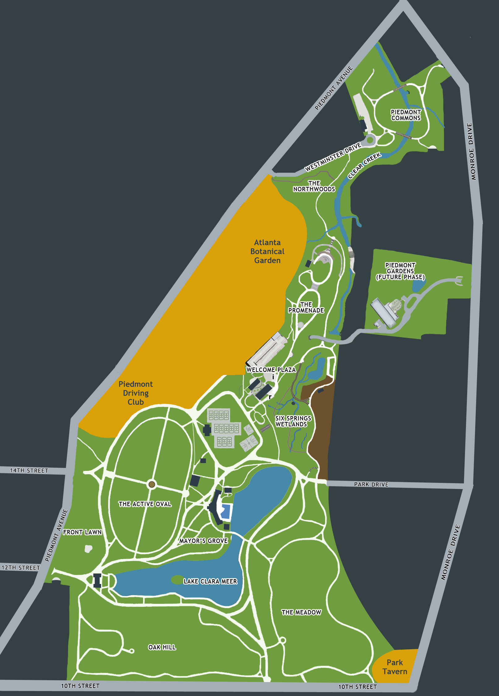 Maps Piedmont Park Conservancy Inc